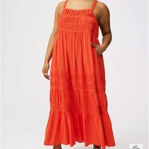 Torrid Square Neck Lace Inset Maxi Dress